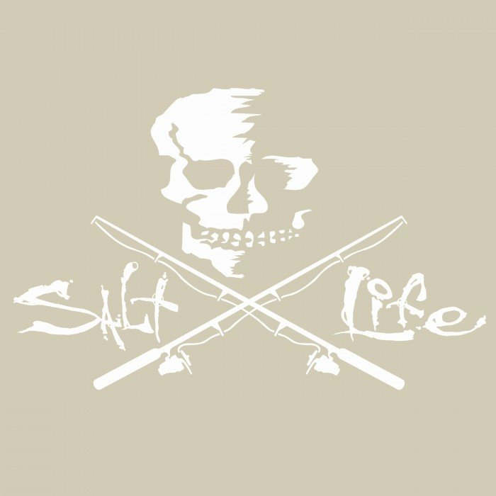 Decals Salt Life Skull And Poles Decal 3 Decals Salt Life Skull And Poles Decal