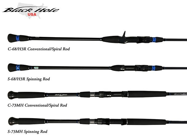 Jigging Casting Rods Black Hole USA Charter Special Conventional Rods 3 Jigging Casting Rods Black Hole USA Charter Special Conventional Rods