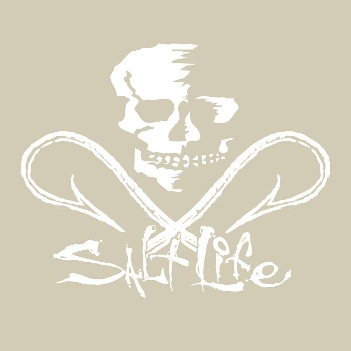 Decals Salt Life Hooked Skull Decal 3 Decals Salt Life Hooked Skull Decal