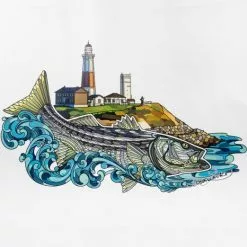 Coolers J&H Tackle Montauk Lighthouse Reusable Shopping Bag -Rods promo image 1405